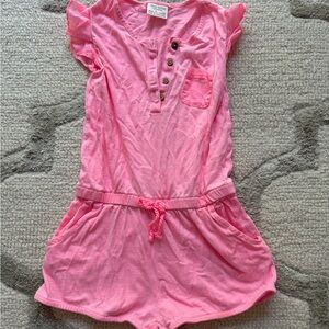 Zara Pink Kids Romper with Button Details size 4